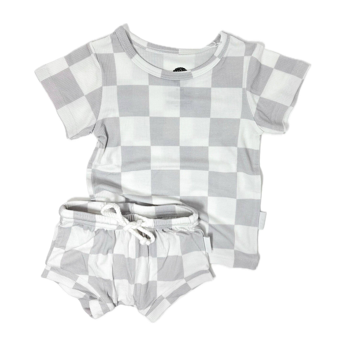 Checkered Bummie Two Piece Set