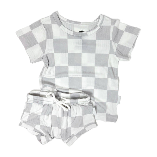 Checkered Bummie Two Piece Set