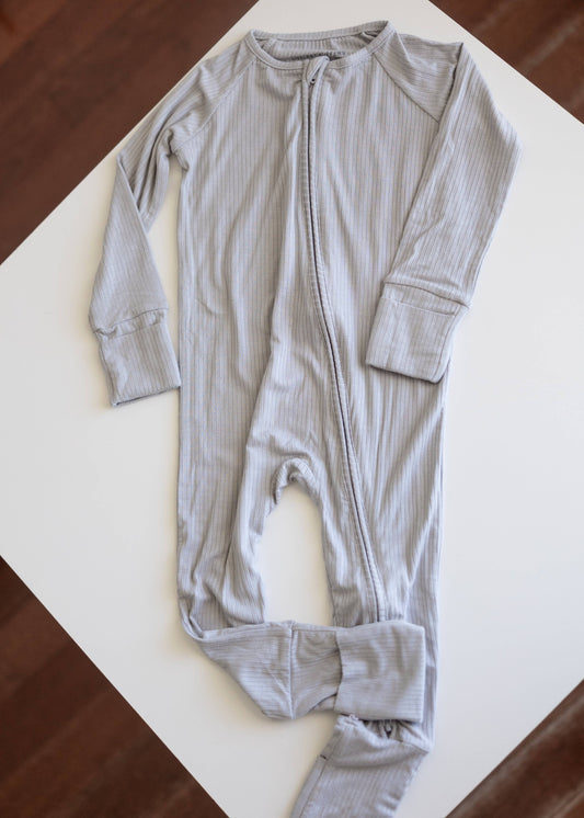 Ribbed Grey One Piece