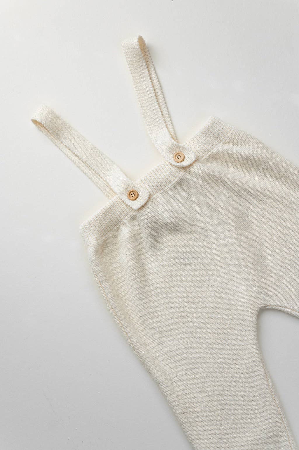 Cloud Cream Knit Suspender Pants